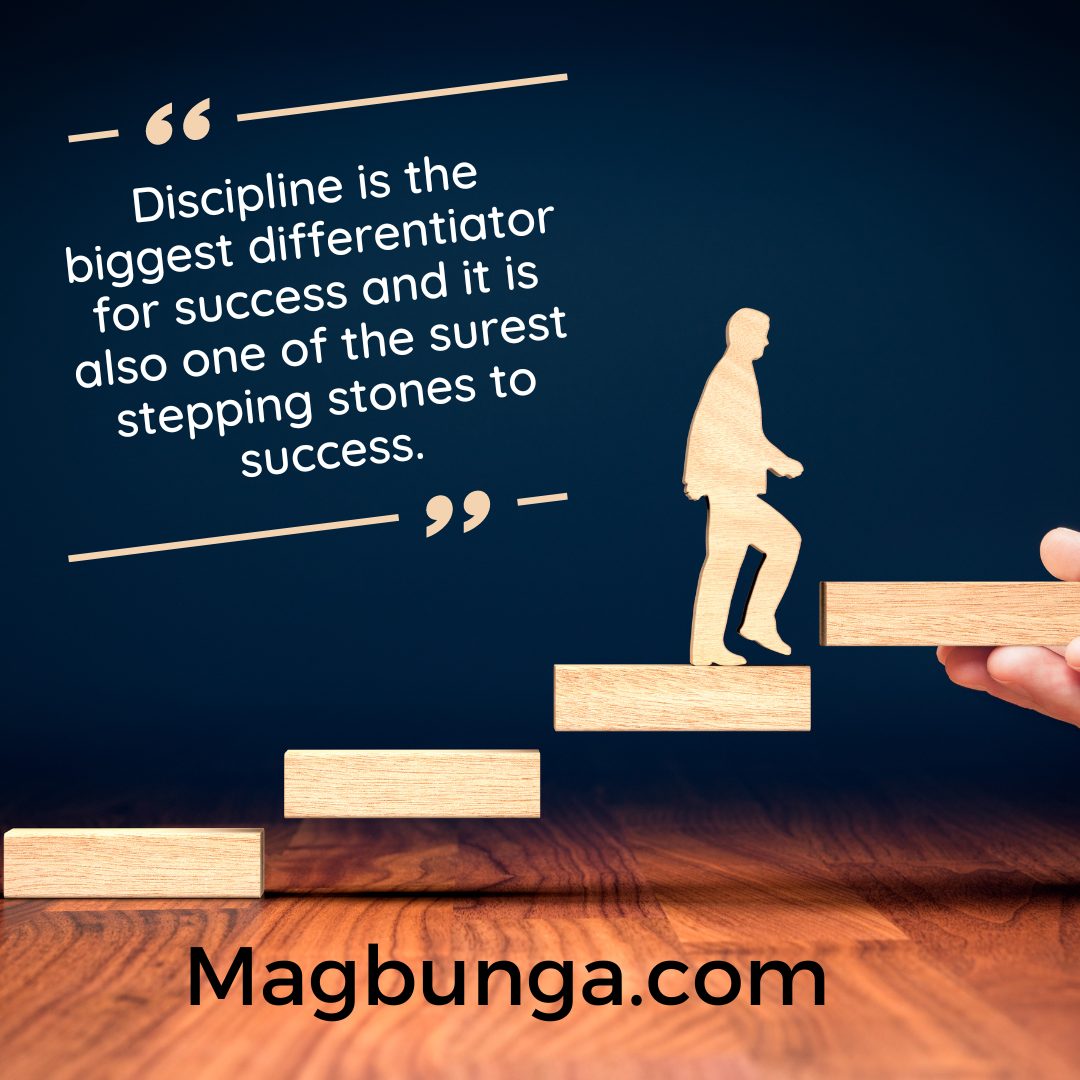 Discipline is the biggest differentiator for success
